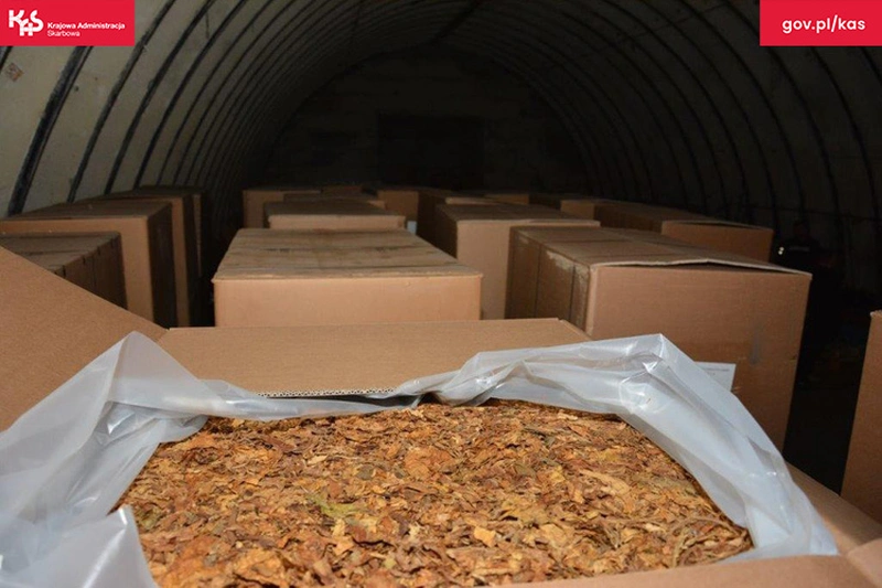 Ogromna ilość nielegalnego tytoniu przechwycona w Tomaszowie i Zielonej Górze