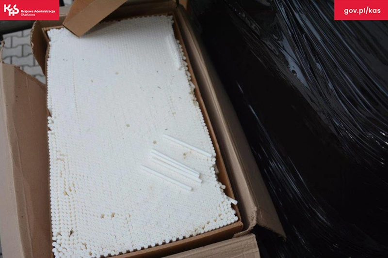 Przechwycony tytoń w Tomaszowie