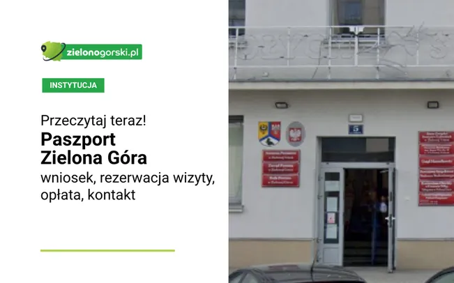 Biuro paszportowe Zielona Góra, fot. Google Earth